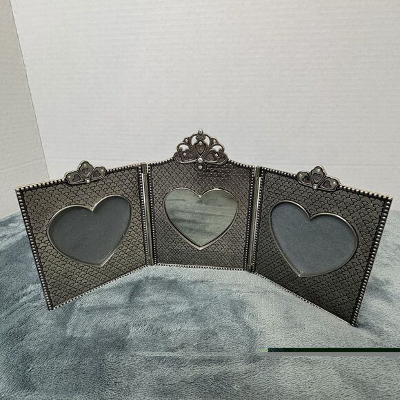 Other - Things Remembered 3 Panel Silver Photo Frame Swarovski Crystals Engraved